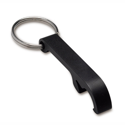 Opener with key ring