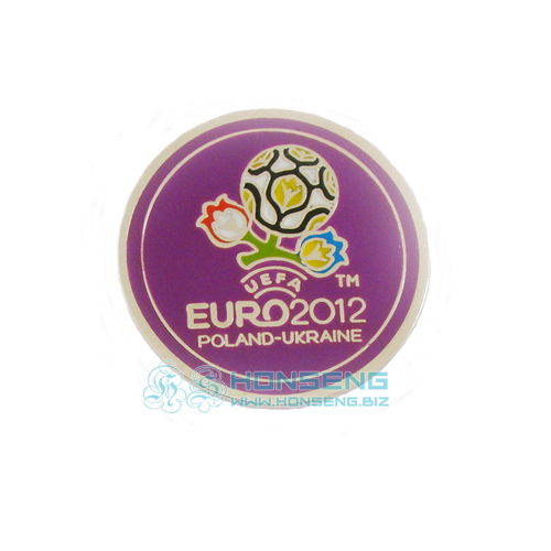 2012 Euro Football Cup Badges with Blasting Backside