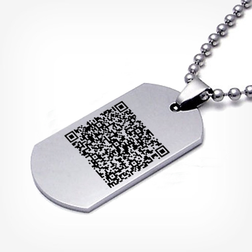 Dog Tag with QR Code