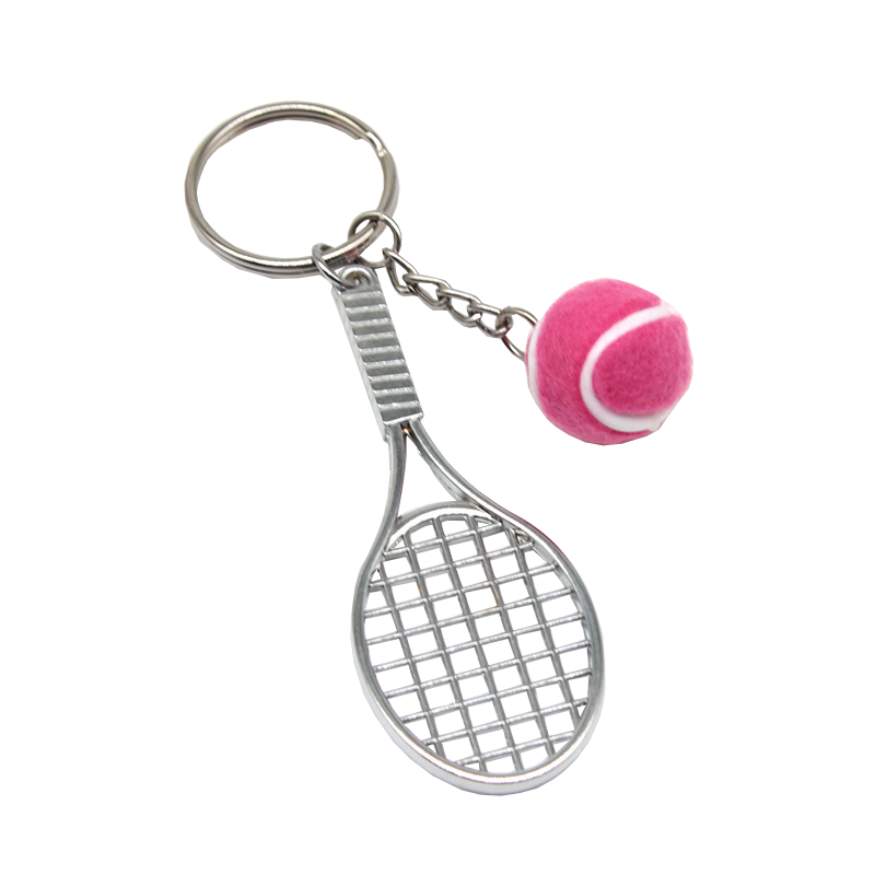 Tennis Keychain Mini Metal Tennis Keychains Cute Tennis Racket Ball Keychain Perfect Gifts thumbnail 10