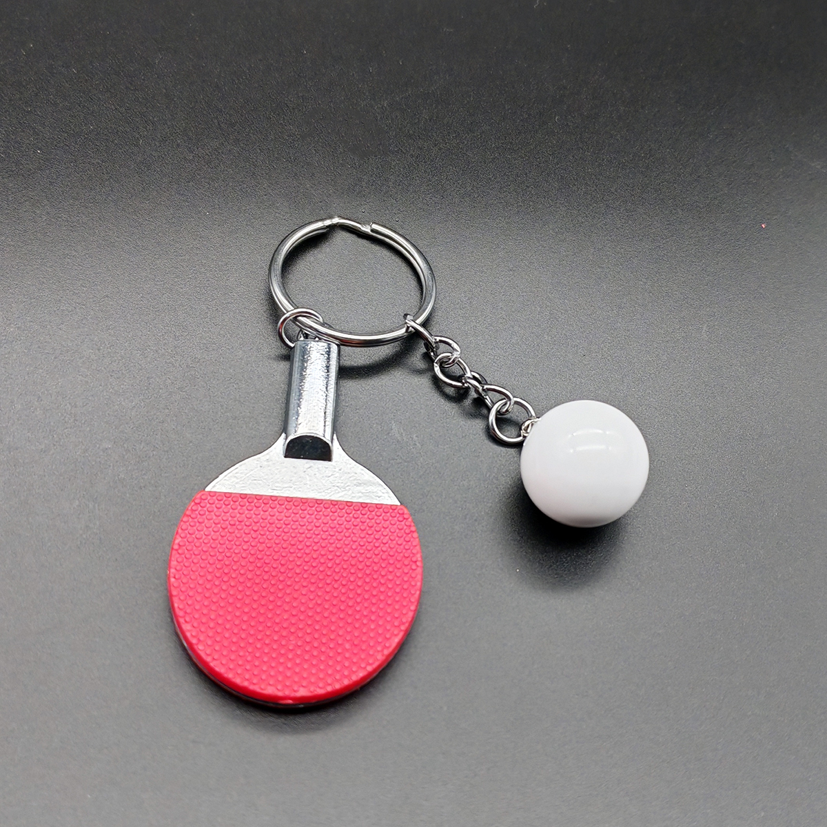 Table Tennis Keychain, Mini Pingpong Keyrings with Table Tennis Racket Sports Keyring for Bags Backpack thumbnail 8