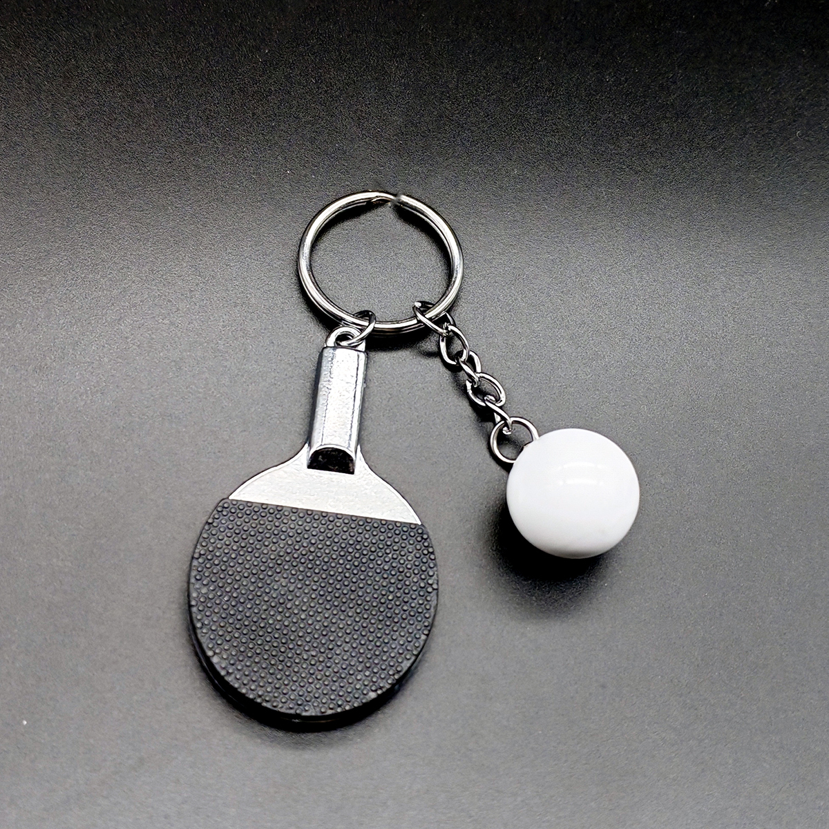 Table Tennis Keychain, Mini Pingpong Keyrings with Table Tennis Racket Sports Keyring for Bags Backpack thumbnail 7
