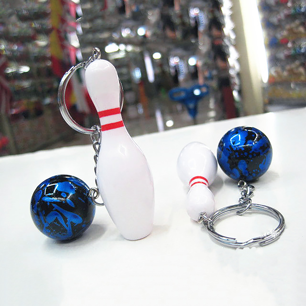Mini Cute Bowling Keychains, Bowling Ball Charm for Bowling Lover thumbnail 4