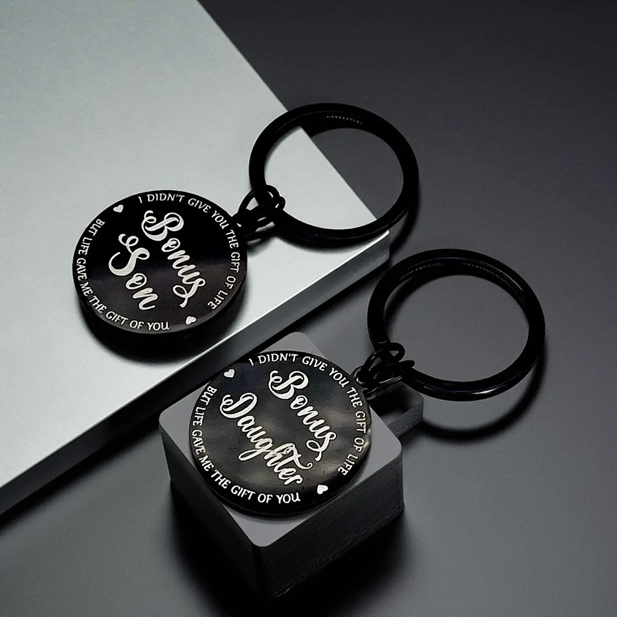 Metal Bonus Son Daughter Keychains Gift for Son Daughter thumbnail 3