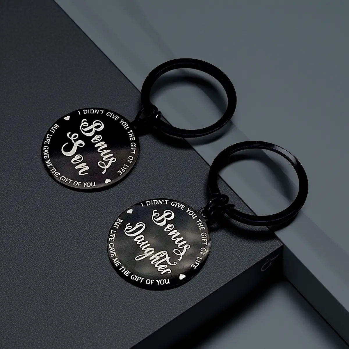 Metal Bonus Son Daughter Keychains Gift for Son Daughter thumbnail 5
