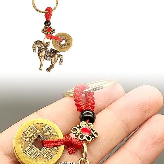 Horse Keychains Chinese New Year Horse Keyholder Feng Shui Hanging Pendants for Keys thumbnail 7