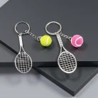 Tennis Keychain Mini Metal Tennis Keychains Cute Tennis Racket Ball Keychain