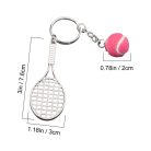 The Size of Tennis Keychain