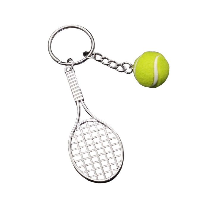 Green Tennis Keychain