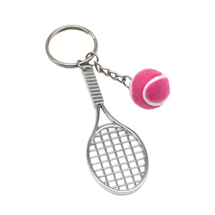 Red Tennis Keychain