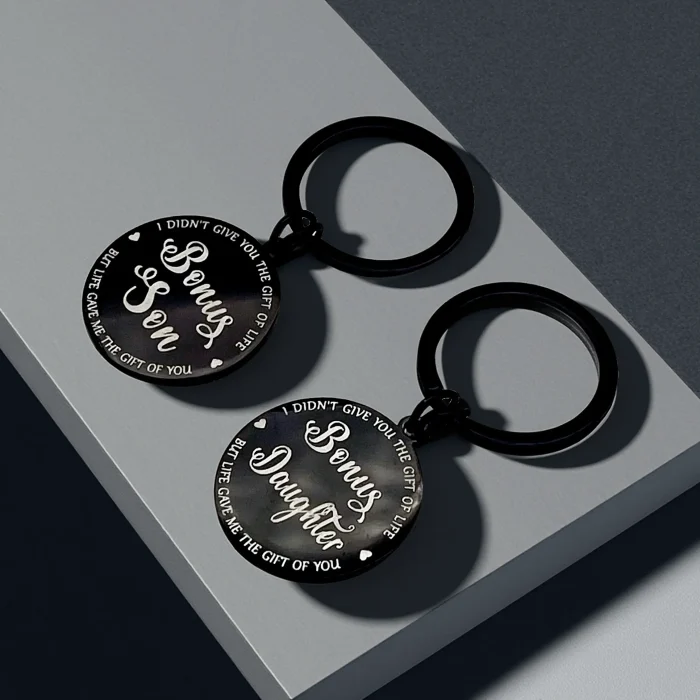 Metal Bonus Son Daughter Keychains Gift