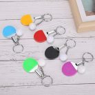 Table Tennis Keychain, Mini Pingpong Keyrings with Table Tennis Racket Sports Keyring for Bags Backpack