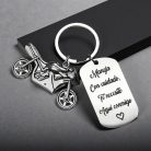 maneja con cuidado te necesito aqui conmigo keychains