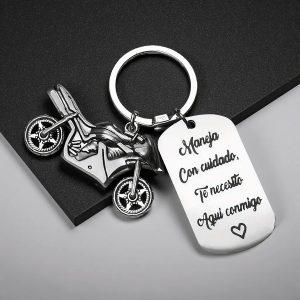 maneja con cuidado te necesito aqui conmigo keychains