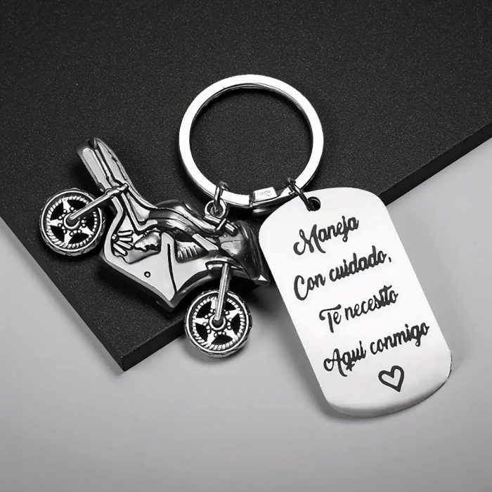 maneja con cuidado te necesito aqui conmigo keychains