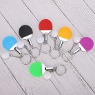 Table Tennis Keychain, Mini Pingpong Keyrings with Table Tennis Racket Sports Keyring for Bags Backpack
