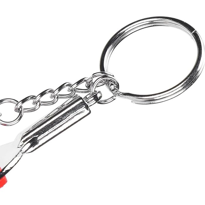 Table Tennis Keychain, Mini Pingpong Keyrings with Table Tennis Racket Sports Keyring for Bags Backpack