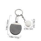 Table Tennis Keychain, Mini Pingpong Keyrings with Table Tennis Racket Sports Keyring for Bags Backpack