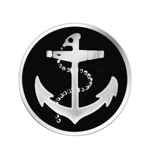 anchor brooch badge